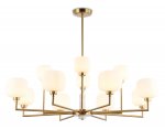 Люстра на штанге с мрамором Ambrella LH53019/12 BS/FR латунь/белый матовый G9*12 max 40W D910*680