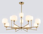 Люстра на штанге с мрамором Ambrella LH53019/12 BS/FR латунь/белый матовый G9*12 max 40W D910*680