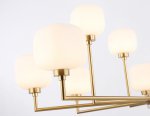 Люстра на штанге с мрамором Ambrella LH53019/12 BS/FR латунь/белый матовый G9*12 max 40W D910*680