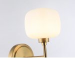 Настенный светильник Ambrella LH53021 BS/FR латунь/белый матовый G9 max 40W 195*120*230