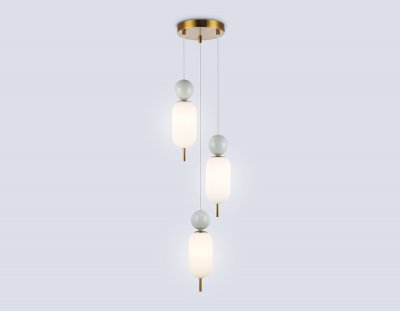 LH53102/3 BS/GR/FR латунь/серый/белый матовый G9*3 max 28W D260*1525