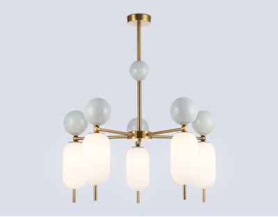 LH53104/5 BS/GR/FR латунь/серый/белый матовый G9*5 max 28W D650*750