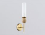 Настенный светильник с мрамором Ambrella LH53254 BS/FR латунь/белый матовый E14 max 40W 110*100*400