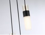 Подвесной светильник Ambrella LH55102/3 BK/FR/TI черный/белый матовый/янтарь E14*3 max 40W D220*1200