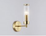 Настенный светильник со стеклянным плафоном Ambrella LH55164 BS/CL латунь/прозрачный E14 max 40W 155*100*245