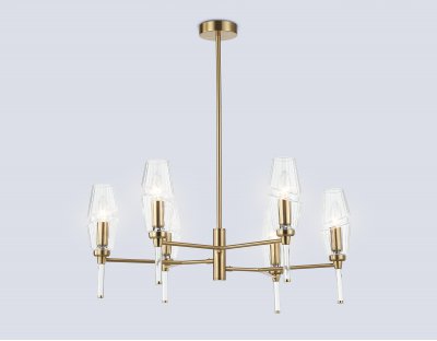 LH55201/6 BS/CL латунь/прозрачный E14*6 max 40W D660*520 LH55201/6 BS/CL латунь/прозрачный E14*6 max 40W D660*520