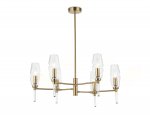 LH55201/6 BS/CL латунь/прозрачный E14*6 max 40W D660*520
