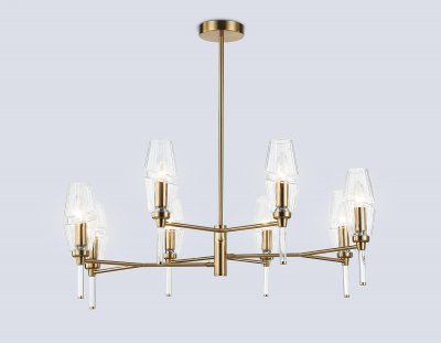 LH55202/8 BS/CL латунь/прозрачный E14*8 max 40W D800*520 LH55202/8 BS/CL латунь/прозрачный E14*8 max 40W D800*520