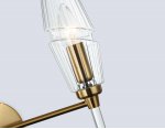 LH55206/2 BS/CL латунь/прозрачный E14*2 max 40W 330*170*280