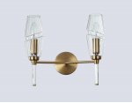 LH55206/2 BS/CL латунь/прозрачный E14*2 max 40W 330*170*280