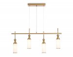 Подвесной светильник Ambrella LH55274/4 BS/FR латунь/белый матовый E14*4 max 40W 845*65*1150