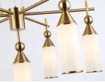 Подвесная люстра Ambrella LH55278/7 BS/FR латунь/белый матовый E14*7 max 40W D640*1390