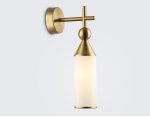 Настенный светильник Ambrella LH55280 BS/FR латунь/белый матовый E14 max 40W 140*80*310