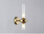 Настенный светильник Ambrella LH55362/2 BS/CL латунь/прозрачный G9/2 max 30W 150*100*320