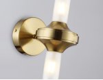 Настенный светильник Ambrella LH55362/2 BS/CL латунь/прозрачный G9/2 max 30W 150*100*320