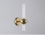 Настенный светильник Ambrella LH55362/2 BS/CL латунь/прозрачный G9/2 max 30W 150*100*320
