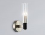 Настенный светильник Ambrella LH55507 SN/BK/CL сатин никель/черный/прозрачный E14 max 40W 120*100*250