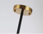 Люстра на штанге Ambrella LH55515/12 BK/BS/CL черный/латунь/прозрачный E14*12 max 40W D860*905