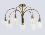 LH55703/7 BS/CL латунь/прозрачный E14*7 max 40W D745*460