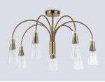 LH55703/7 BS/CL латунь/прозрачный E14*7 max 40W D745*460