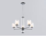 Подвесная люстра Ambrella LH56001/5 СH/FR хром/белый матовый E14*5 max 40W D640*1260
