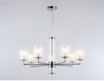 Подвесная люстра Ambrella LH56003/7 СH/FR хром/белый матовый E14*7 max 40W D790*1260