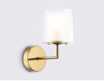 Настенный светильник Ambrella LH56015 BS/FR латунь/белый матовый E14 max 40W 190*120*220