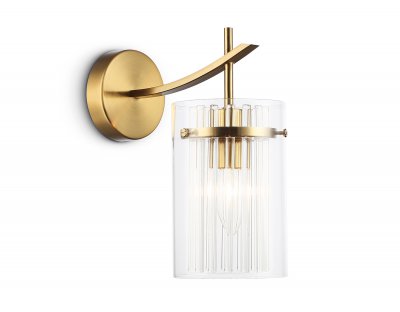 Настенный светильник Ambrella LH56035 BS/CL латунь/прозрачный E14 max 40W 220*120*255 Настенный светильник Ambrella LH56035 BS/CL латунь/прозрачный E14 max 40W 220*120*255
