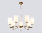 Подвесная люстра Ambrella LH56053/7 BS/FR латунь/белый матовый E14*7 max 40W D680*950