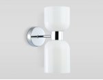 Настенный светильник Ambrella LH56087/2 СH/FR хром/белый матовый E14*2 max 40W 215*120*300