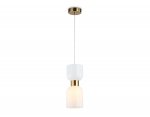 Подвесной светильник Ambrella LH56091 BS/FR латунь/белый матовый E14 max 60W D120*1500