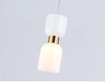 Подвесной светильник Ambrella LH56091 BS/FR латунь/белый матовый E14 max 60W D120*1500