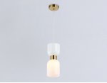 Подвесной светильник Ambrella LH56091 BS/FR латунь/белый матовый E14 max 60W D120*1500