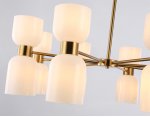 Люстра на штанге Ambrella LH56095/16 BS/FR латунь/белый матовый E14*16 max 40W D860*510