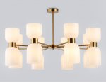 Люстра на штанге Ambrella LH56095/16 BS/FR латунь/белый матовый E14*16 max 40W D860*510