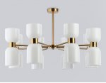 Люстра на штанге Ambrella LH56095/16 BS/FR латунь/белый матовый E14*16 max 40W D860*510