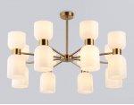 Люстра на штанге Ambrella LH56095/16 BS/FR латунь/белый матовый E14*16 max 40W D860*510