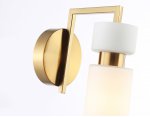 Настенный светильник Ambrella LH56130 BS/FR латунь/белый матовый E14 max 40W 150*100*210