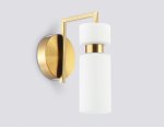 Настенный светильник Ambrella LH56130 BS/FR латунь/белый матовый E14 max 40W 150*100*210