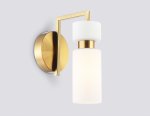 Настенный светильник Ambrella LH56130 BS/FR латунь/белый матовый E14 max 40W 150*100*210