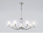 Подвесная люстра Ambrella LH57083/7 SN/FR никель/белый матовый E14/7 max 40W D840*790