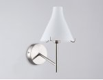 Настенный светильник Ambrella LH57127 SN/FR никель/белый матовый E14 max 40W 210*150*280
