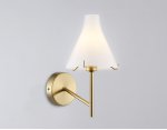 Настенный светильник Ambrella LH57137 BS/FR латунь/белый матовый E14 max 40W 210*150*280