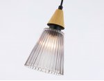 Подвесной светильник Ambrella LH58111 BK/LW/SM черный/светлое дерево/дымчатый E14 max 40W D110*1500