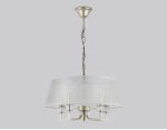 Подвесная люстра с абажуром Ambrella LH71211/5 CGD золото E14/5 max 40W D500*700