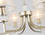 Подвесная люстра с абажурами Ambrella LH71217/8 CGD золото E14/8 max 40W D790*750