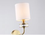 Настенный светильник с абажуром Ambrella LH71255 BS/WH латунь/белый E14 max 40W 210*160*310