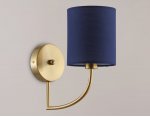 Настенный светильник с абажуром Ambrella LH71275 BS/DB латунь/темно синийE14 max 40W 225*120*250