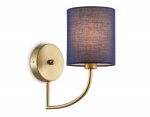 Настенный светильник с абажуром Ambrella LH71275 BS/DB латунь/темно синийE14 max 40W 225*120*250