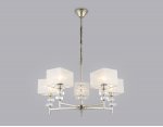 Подвесная люстра с абажурами Ambrella LH71331/5 CGD золото E14/5 max 40W D700*850